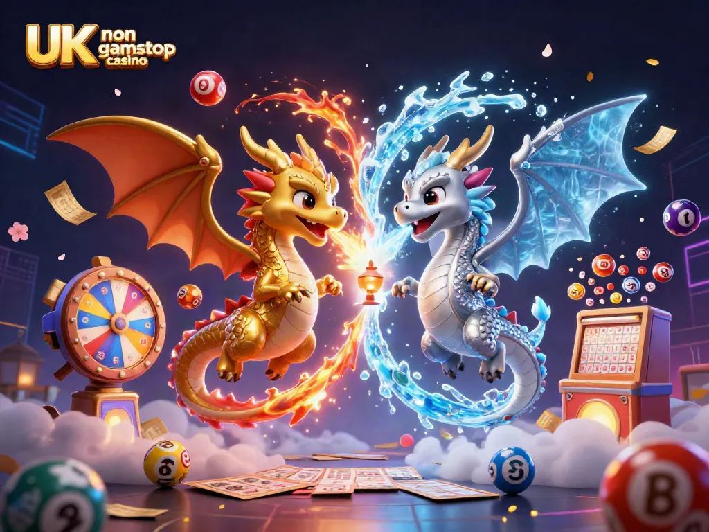 Engage in the excitement of UK non gamstop casino with dynamic dragons and lively lottery elements.