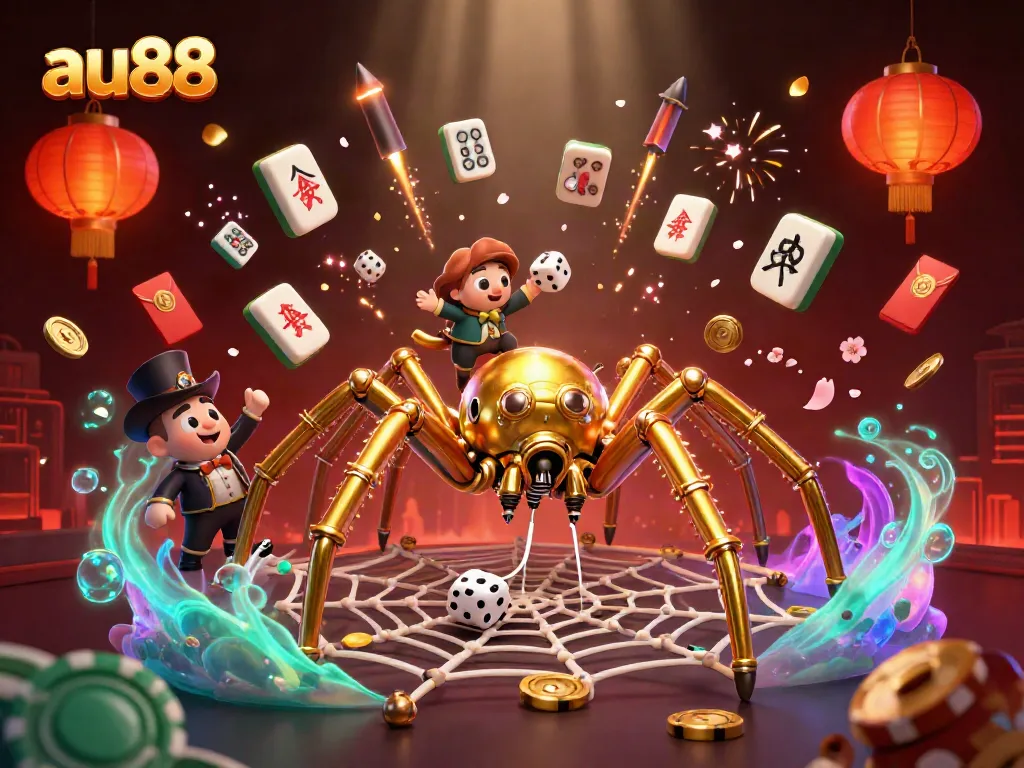 Engage with the thrilling atmosphere of au88 casino with 3D steampunk visuals and colorful game elements.