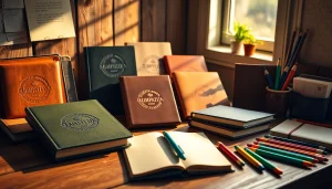 Explore custom printed notebooks with luxurious leather covers and quality paper crafted for creativity.