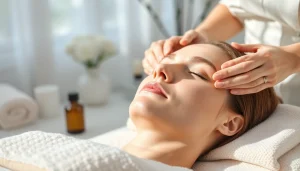 Treating skin with a revitalizing tratament facial sibiu for a glowing complexion.