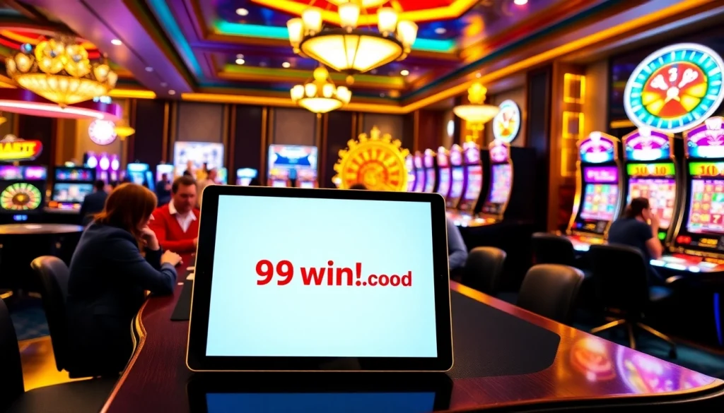 Players winning at a poker table with online interface from https://9win1.online/ in an exciting casino environment.