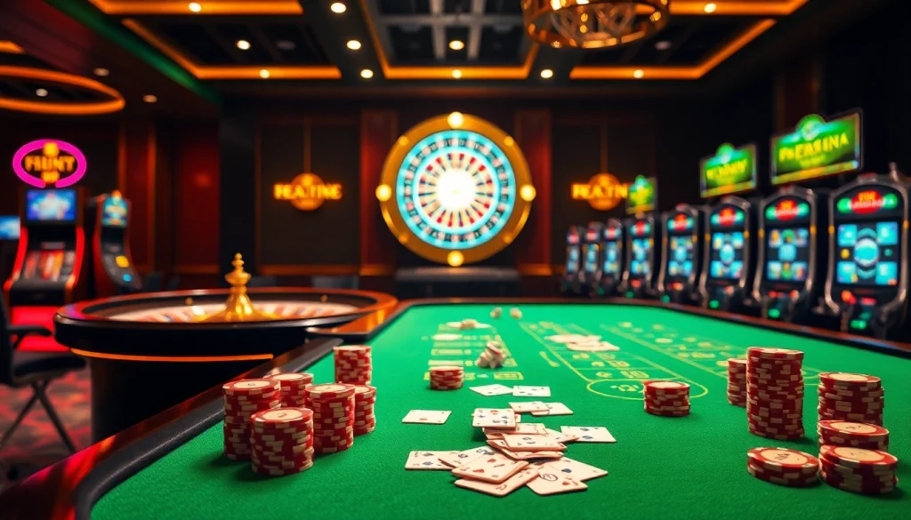 Exciting gambling scene featuring casino elements and F168.STUDIO branding.