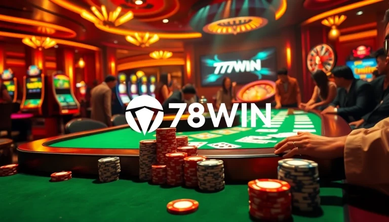 Experience the thrill of winning at 78WIN's luxurious casino, featuring lively games and excitement.