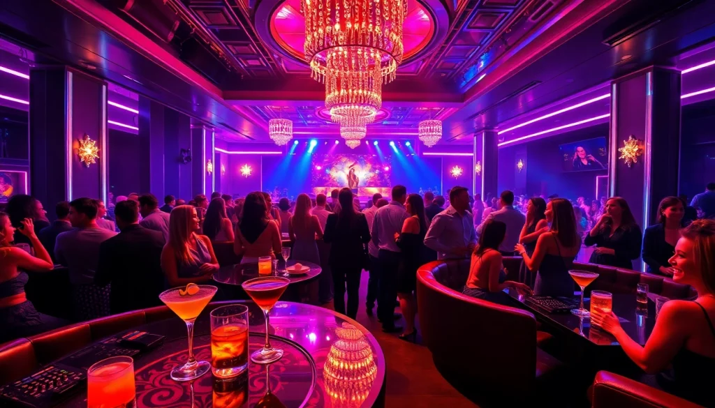 Night club sxm experience showcasing vibrant nightlife and luxurious atmosphere at Club Noir, filled with stunning lights and engaging performances.