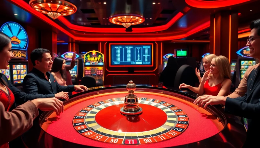 Exciting roulette action at https://789winjj.com/ with vibrant colors and luxury casino atmosphere.