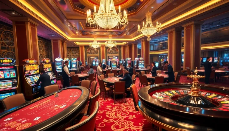 Experience the thrill of high-stakes gaming at Five88 casino with glamorous tables and vibrant slots.