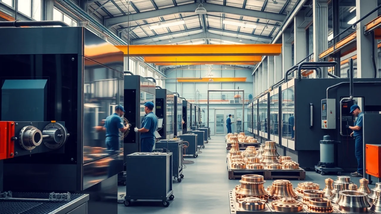 High pressure diecasting Malaysia facility showcasing advanced machinery and skilled technicians.