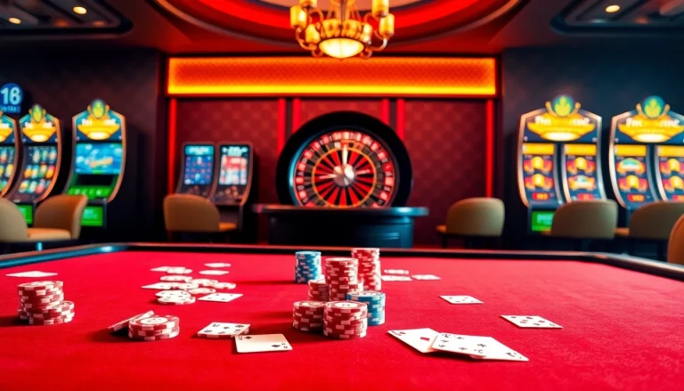 Experience the thrill of gambling with F168.COM at an upscale casino featuring a luxurious table and roulette wheel.
