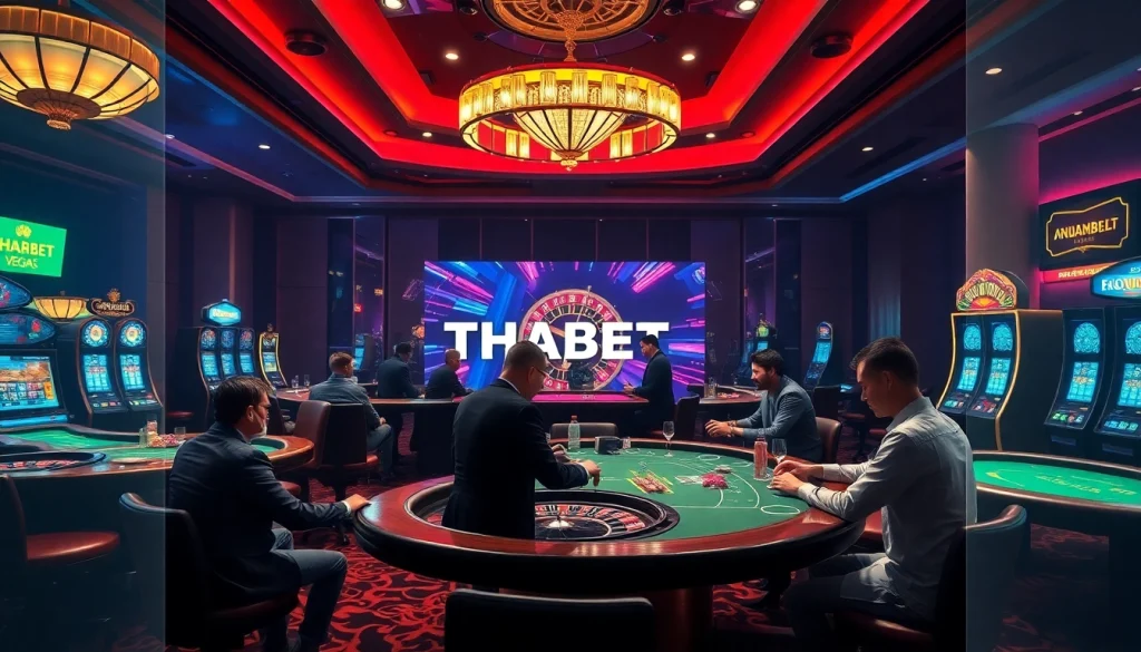 Experience thrilling gambling at https://thabet.vegas/ with engaging casino tables and vibrant atmosphere.