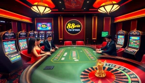 Experience thrilling gameplay at 98win trang chu with dynamic casino visuals and vibrant gaming action.