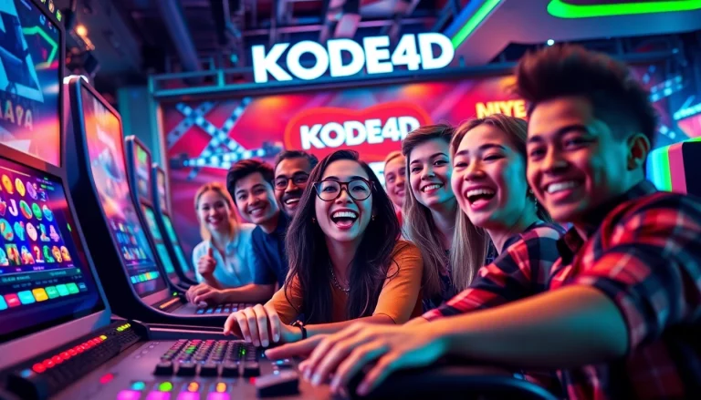 Engaging Kode4d link scene featuring enthusiastic players in a vibrant gaming environment.
