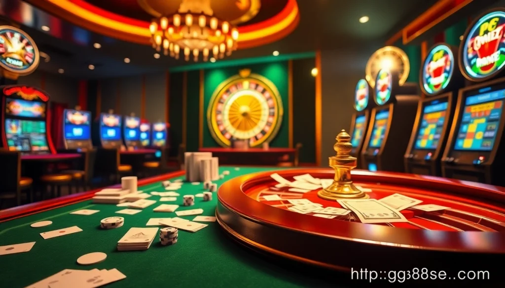 Experience the excitement of online gambling at https://gg88se.com/ with vibrant casino tables and thrilling slot machines.