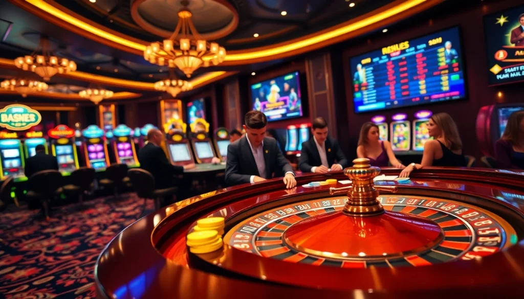 Experience the excitement of gambling at https://king88b.us.com/ surrounded by luxurious casino elements.