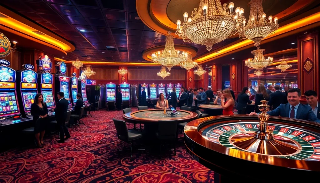 Experience the thrill of winning at 99WIN's luxurious casino gaming floor.
