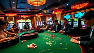 Experience the thrill of DN 88 casino with dynamic players engaging at high-stakes tables.