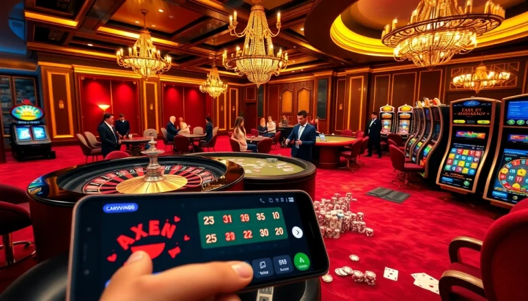 Play thrilling games at luckywin88 with vibrant tables and exciting casino atmosphere.