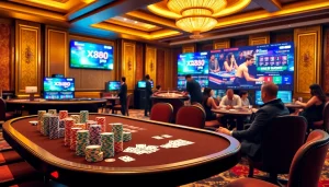 Experience thrilling bets on casino tables at https://xx88.pro/ with vibrant poker chips and games.