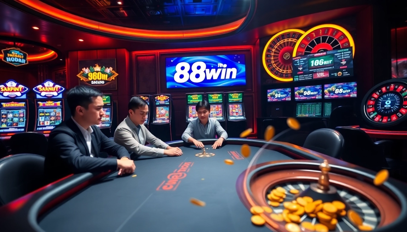 Experience thrilling poker action at the 98win vn online casino with exciting tables and vibrant slot machines.