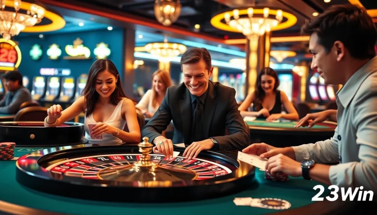 Gamble at Nhà cái 23Win with roulette and blackjack for a thrilling experience.
