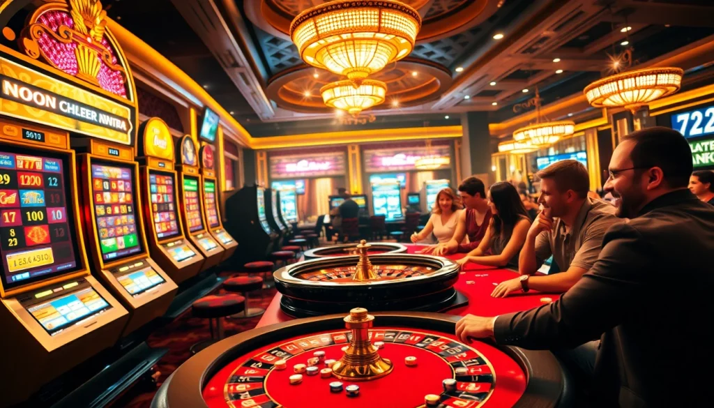 Experience excitement at OKFUN casino, featuring dynamic slot machines and lively poker tables.