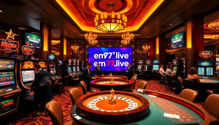 Engage in exciting gameplay at https://em777.live/ with high-end casino elements and vibrant atmosphere.
