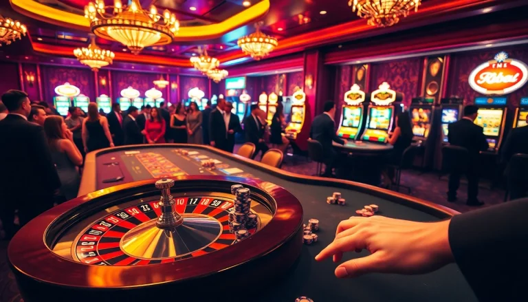 Experience the thrill of RR88 at a vibrant casino with roulette, poker, and slots.