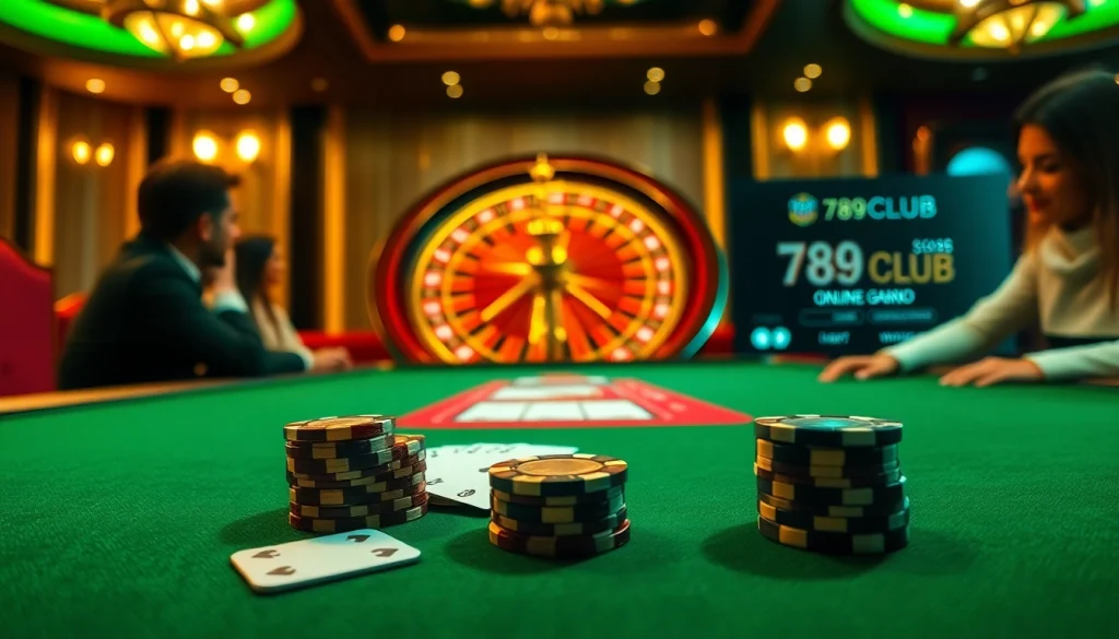 789CLUB players engaged in exciting card games at a glamorous casino table.