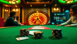 789CLUB players engaged in exciting card games at a glamorous casino table.