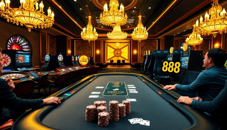 Experience the thrill of gambling at rr88.com with a vibrant casino atmosphere featuring poker and roulette.
