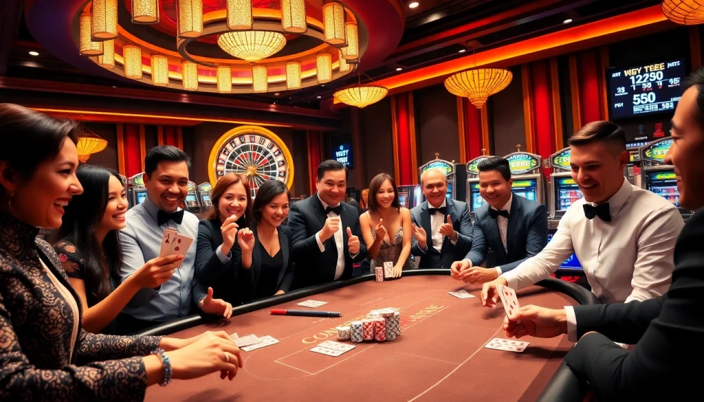 Experience thrilling gameplay at ONBET88's live casino with exciting tables and dynamic players.