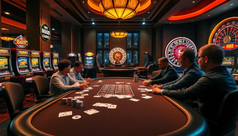 Experience the excitement at 88i with dynamic table games and vibrant casino visuals.