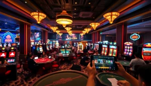 Exciting online gaming scene showcasing vvvwin88.live with vibrant casino elements.