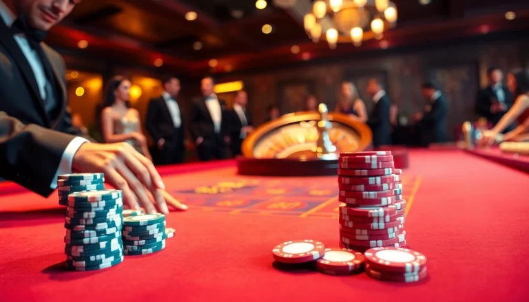 S8 gaming table with vibrant chips and roulette wheel, creating a thrilling casino atmosphere.