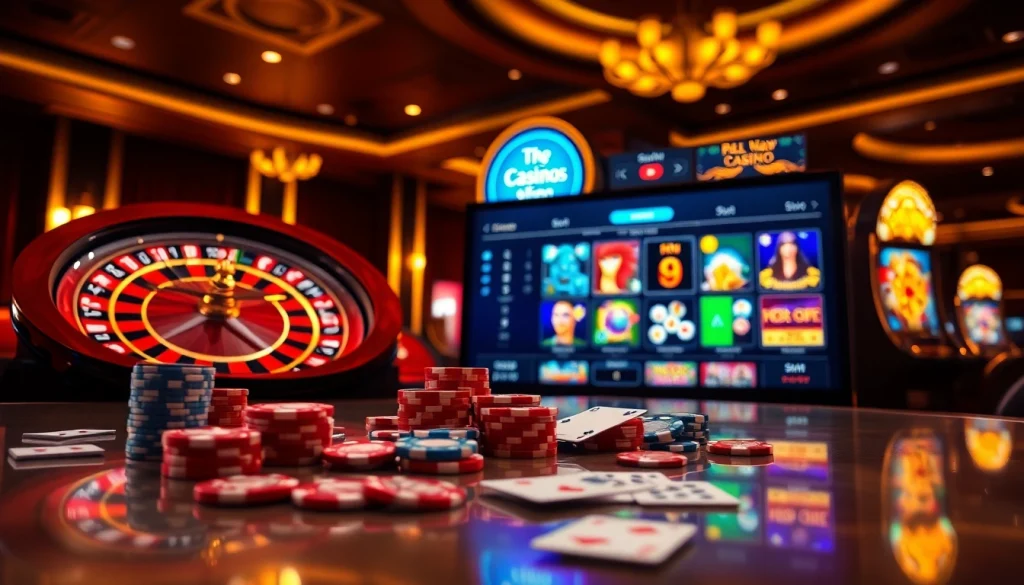 Experience the excitement of winning at https://www.6l777.vip/ with a vibrant casino scene featuring roulette and slots.