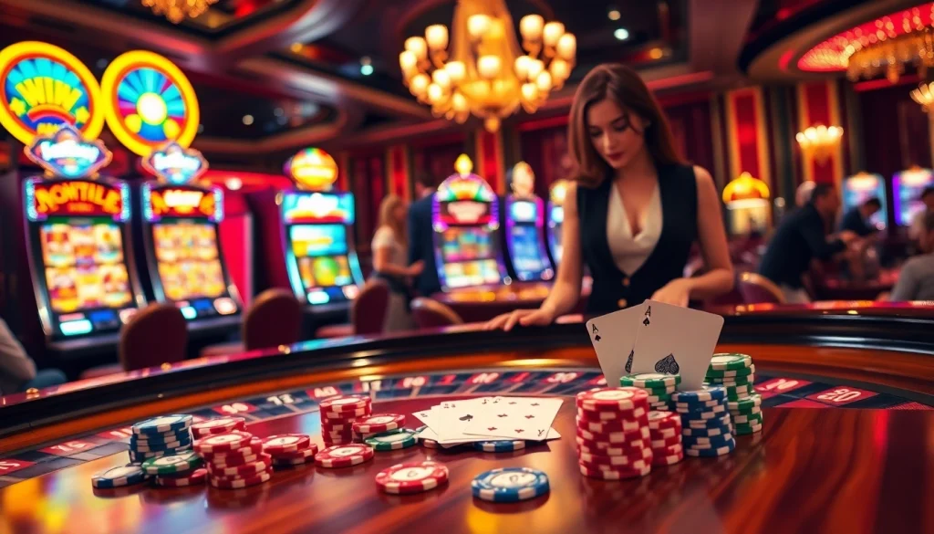 Experience the excitement of gambling at Luckywin casino with roulette, poker, and vibrant slot machines.