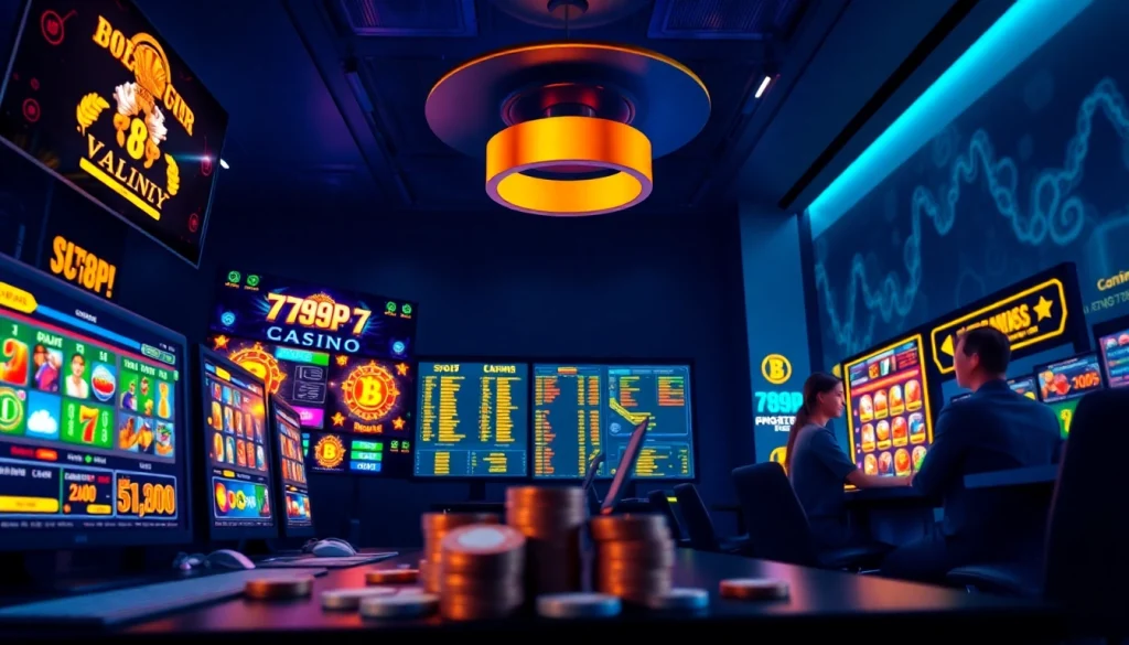 Engaging online gambling scene showcasing 789P casino platform's vibrant interface.