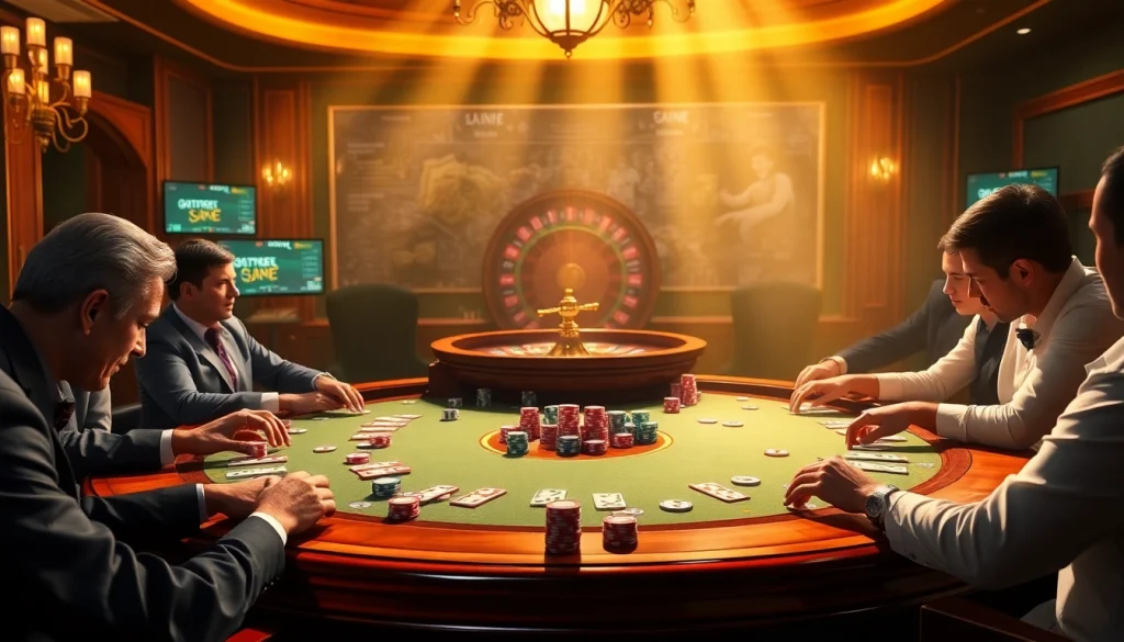 Experience advanced game ai mechanics in a vibrant poker scene with colorful chips and engaging gameplay.