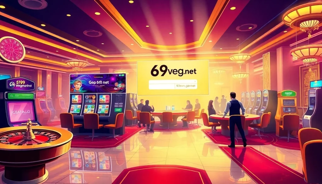 Engaging players at luxurious casino tables representing 69vn.gb.net's thrilling gambling experience.