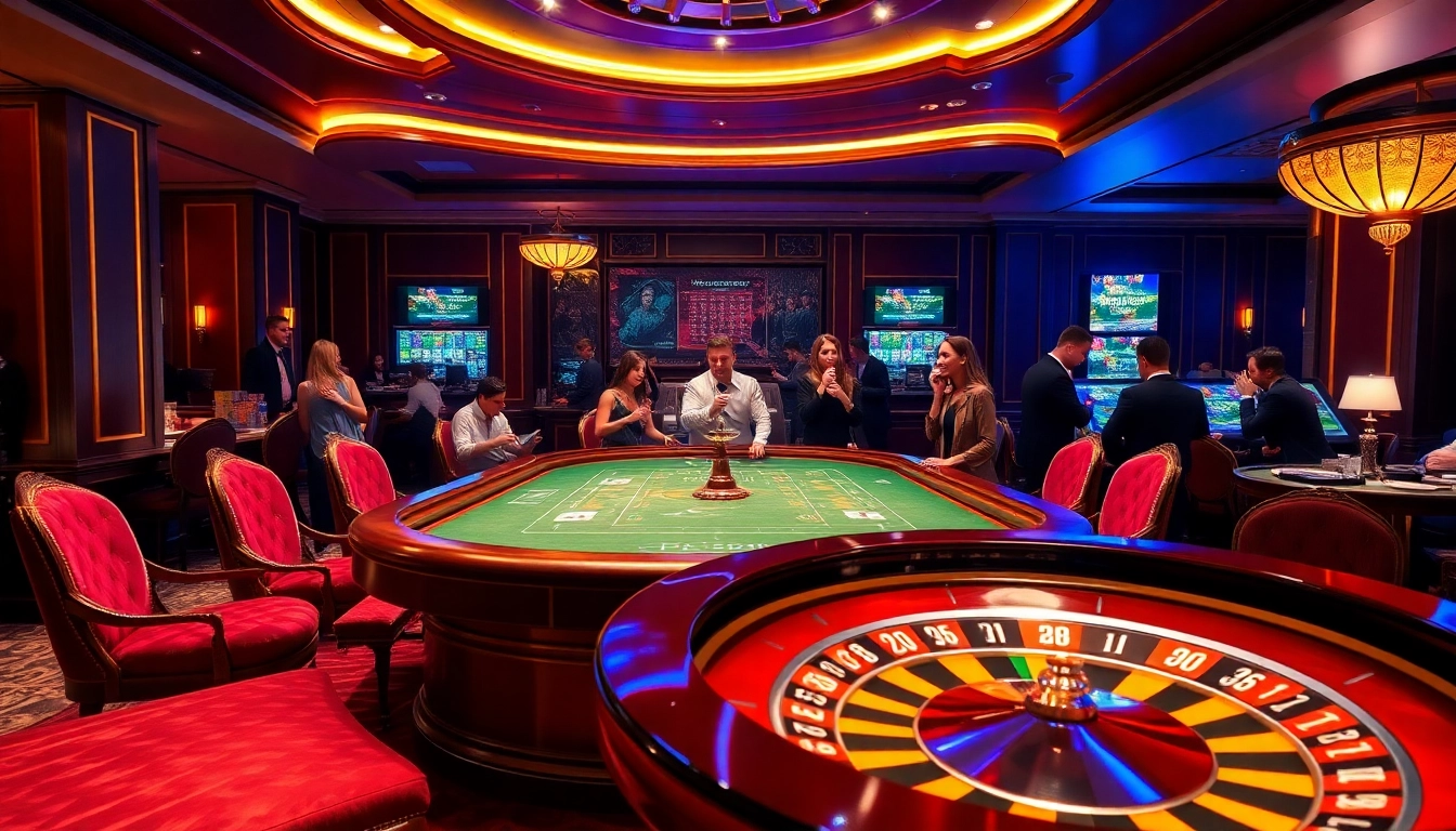 Experience the thrill of i9bet with vibrant casino gaming featuring poker chips and a roulette wheel.
