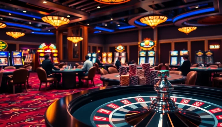 Engaging gamblers with poker action at TX88 casino tables filled with vibrant chips and excitement.