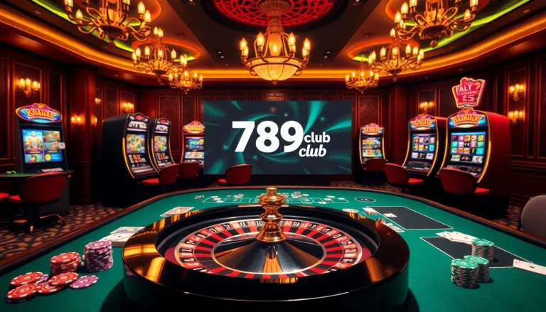 Experience thrilling gameplay at 789club with vibrant casino tables and engaging slot machines.