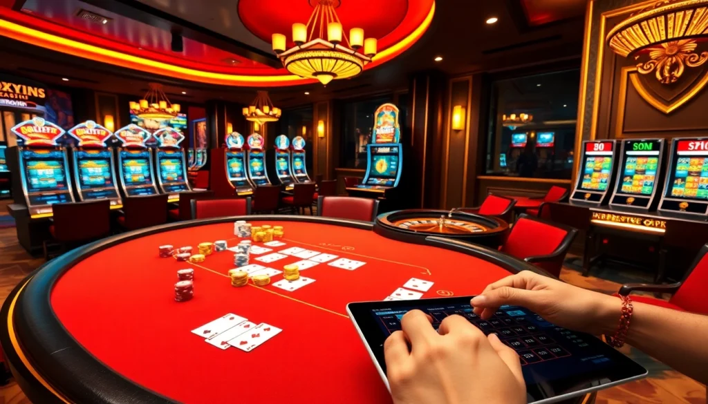 Experience thrilling games at rikvip with professional poker tables and vibrant slot machines.