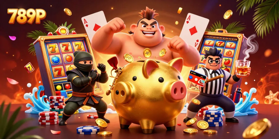 Experience thrilling jackpots with 789P in a vibrant casino battle scene.